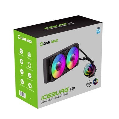 Refrigeracion Liquida Gamemax Iceburg 360 Infinity Bk Fan 3*120Mm Argb Efecto Infinito Intel Lga 1700/1200/115X Amd Am5/Am4 Aura Sync Garantia 12 Meses