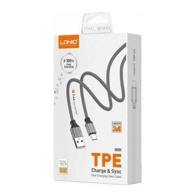 CABLE LDNIO LS442 2M 12W 2.4A USB-IPH