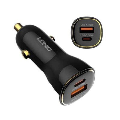 Cargador Veh. Ldnio C3 36W 2P Usb+Pd + Cab Tc-Iph