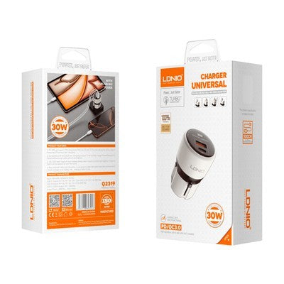 Cargador Ldnio Q2319 Gan 30W + Cab Tc-Iph