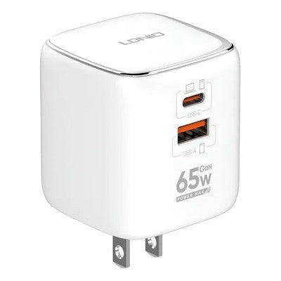 Cargador Ldnio Q2617 Gan 65W 2P Pd+Usb + Cab Tc-Tc