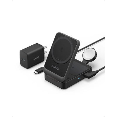 POWER BANK ANKER MAGGO WIRELESS CHARGING STATION (15W, 3-IN-1 PAD) - ANK-B25M1111-1