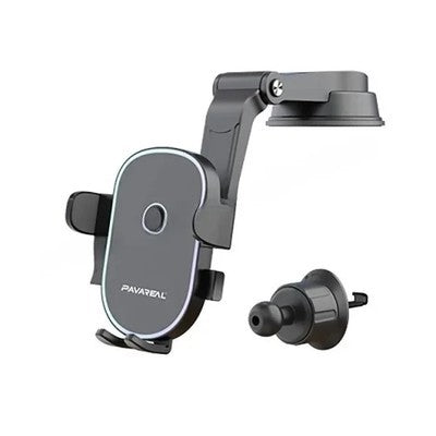 SOPORTE DE TELEFONO PARA AUTO PAVAREAL CH75, 2 METODOS REJILLA DEL AIRE Y TABLERO, ABS + PC + METAL GARANTIA 12 MESES