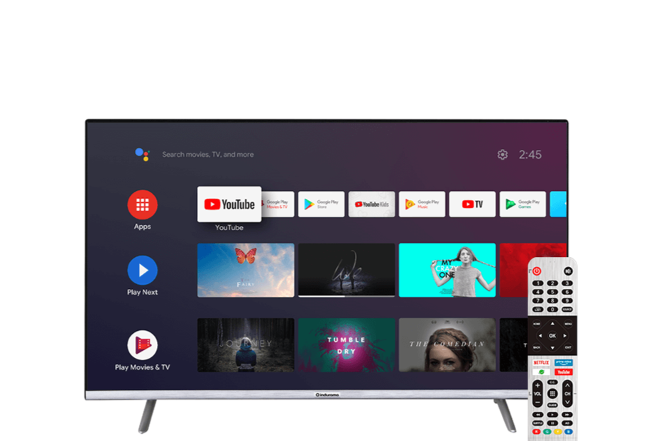 Televisor Indurama LED 50″ Pulgadas Android UHD 4K Control de Voz y Bluetooth