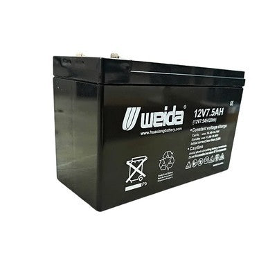 Bateria De Plomo Sellada Weida 12V 7.5Ah / 20Hr