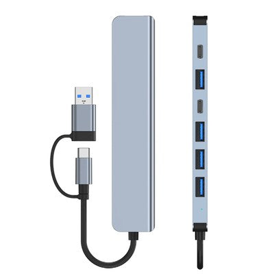 HUB ENV 8 EN 2 A + C 8 PUERTOS USB 8-IN-2 HUB