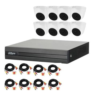 KIT 8 CAMARAS DOMO 1080P