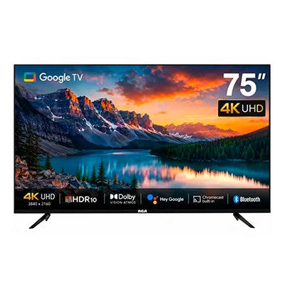 Smart Tv Rca 75” Led 4K Uhd Google Tv Dolby Audio/Vision Control Por Voz 75Uhdrc Garantia 24 Meses