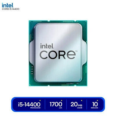 PROC. INTEL I5-14400 2.50GHZ 10 NUCLEOS 20MB LGA1700 DDR4/5 UHD GRAPHICS 730 BX8071514400 GARANTIA 12 MESES