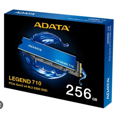 Disco Ssd M.2 Adata Legend 710 / 2400/1000 Pcie Gen3 X4 M.2 2280 256Gb 3-Year Warranty Aleg-710-256Gcs 3 Years