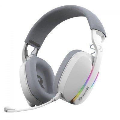 Headphone Marvo Hg9086W Pulz 70W Wh Tri-Mode 2.4G, Bt, Usb-C Microf. Desmontable Luz Rgb 800Mah Supp Ps5/4, Xbox One, Pc