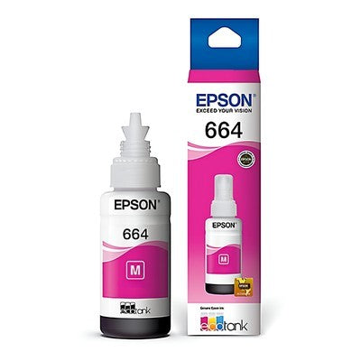TINTA EPSON 664 70ML MAGENTA IMPR L200 L110 L210 L350 L355 L555
