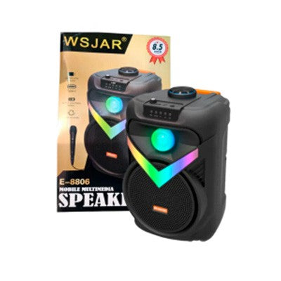 PARLANTE E-8806 8.5PULG 25W RGB + MIC