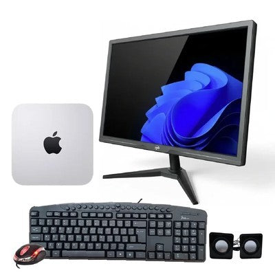 Computador Escritorio Cpu Apple Mac Core I5 8Gb Ram, 512Gb Ssd Mgen2Ll/A + Monitor One 19” + Tecl Vt-Kb005, Mouse Xmk-53