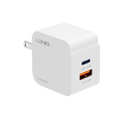 CARGADOR LDNIO Q2 33W 2P PD + USB + CAB TC-TC WHITE