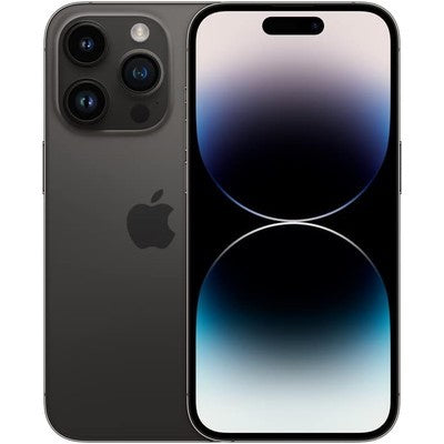 TELEFONO CELULAR APPLE IPHONE 14 PRO 128GB SOLO ESIM BLACK  UNLOCKED  BLACK (MIN. 80% BATTERY HEALTH) - OPEN BOX GRADE B – MPXT3LL/A  COBERTURA 6 MESES - A2650
