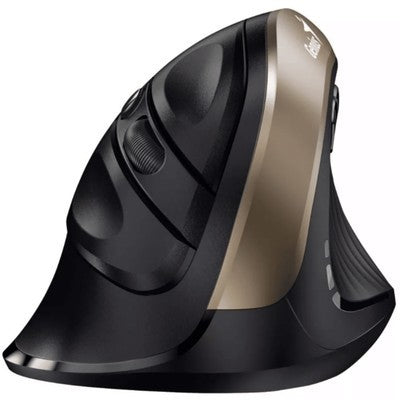Mouse Genius Ergo 8250S Inalambrico Silencioso 6 Botones + Pila Aa Silver Ergonomico Vertical