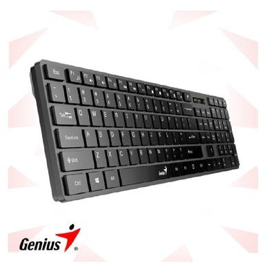 Teclado Genius Slimstar 126 Sp Bk Ultradelgado 12 Teclas Multimedia Fn Ai Copilot Usb Garantia 12 Meses