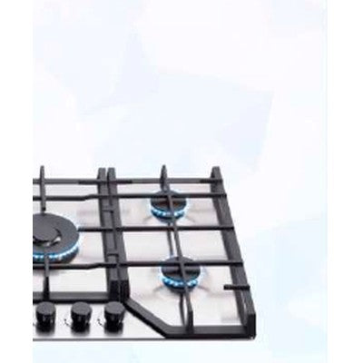 ENCIMERA A GAS INOX 5 QUEMADORES 76CM
