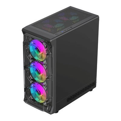 Case Gamemax Starlight 2 Ab Bk Atx Usb-C/3.0/2.0 Fan Argb (Front 3*12Cm, Supe. 2*12Cm, Post. 1*12Cm) Lat. Vidrio Temp. A