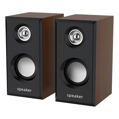 Parlantes Pc Ins As-M0061 5V Usb 2.0 + Jack 3.5Mm Negrogarantia 12 Meses
