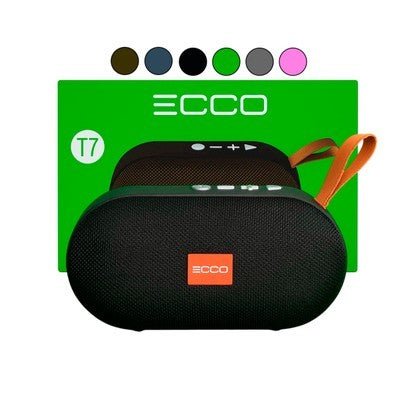 PARLANTE ECCO T7 - FM + USB + SD + AUX +.
