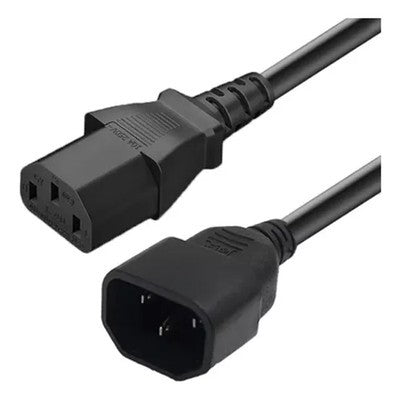 Cable Extension De Poder Macho A Hembra 10A 250V 1.8Mtrs