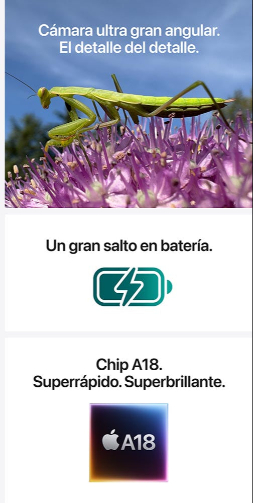 Teléfonos iPhone 16 128GB