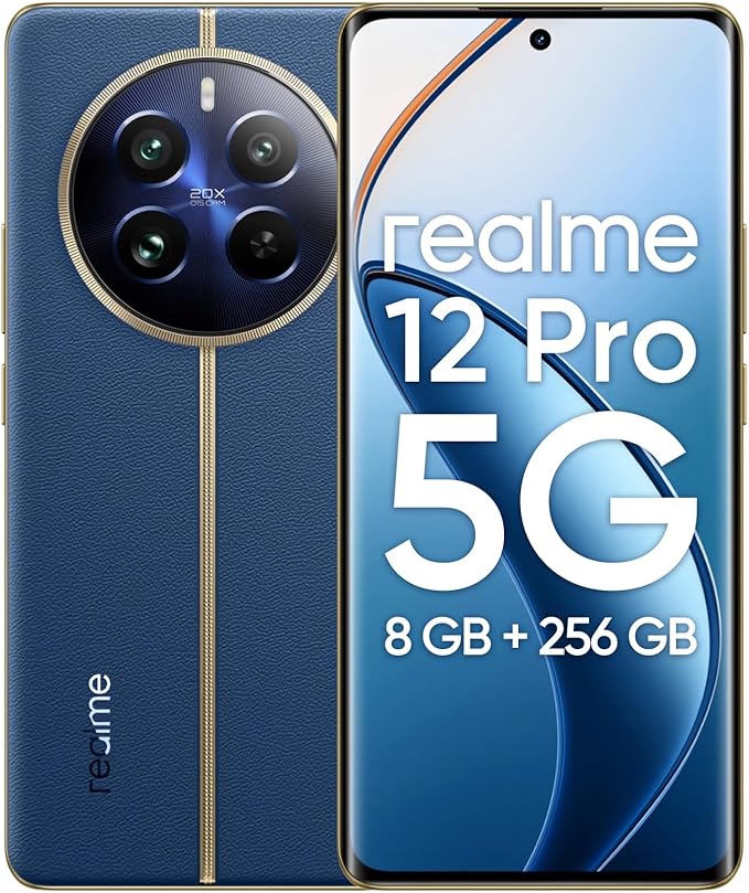Teléfono realme  Móvil 12 Pro 5G 8 + 256GB, Cámara para retratos con teleobjetivo,